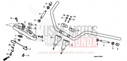 HANDLE PIPE/TOP BRIDGE VT1100C3X de 1999